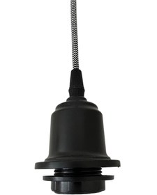 Resim CONANA Sarkıt Lale Duy - Zigzag Kumaş Kablo - E27 Avize Başlık Duyu - Kablo 70cm Plastik 