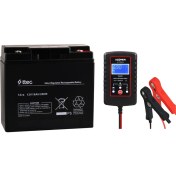 Resim Ilaçlama Pompası Için 12V 18AH Akü ve 2 Amper Şarj Aleti Ucomen 