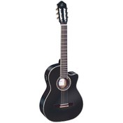 Resim Ortega RCE141BK Elektro Klasik Gitar (Siyah) 