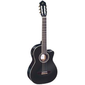 Resim Ortega RCE141BK Elektro Klasik Gitar (Siyah) 