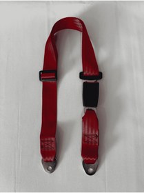 Resim Güventak Emniyet Kemeri 2 Nokta Statik Emniyet Kemeri Belden Bağlamalı - Kan Kırmızı Özel Dokuma Kumaş (Universal) 