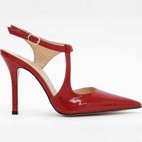 Resim Carlen Kırmızı Rugan Hakiki Deri Topuklu Ayakkabı-kırmızı Kırmızı 