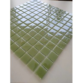 Resim MozaiKristaL Mutfak tezgah arası , Havuz ve Tüm Yüzeyler Için 25x25x5 Mm, 31.5x31.5 cm Fileli Mint Yeşili Cam Mozaik ( 1 Koli = 1 m2 Fiyatıdır ) 
