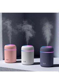Resim Led Işıklı 3'ü 1 Arada Ultrasonik Hava Nemlendirici Ve Aroma Difüzörü 300ml Kapasiteli Gri 