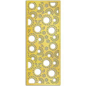 Resim Liar Dekor Liar Ahşap Seperatör (Paravan) - KSP-50 - (18 mm) - (100 cm x 210 cm) - (Gold) 