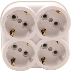Resim STOREMAX modaburst Topraklı Priz Duvar Tipi Çoklayıcı Fiş, Beyaz renk, 16A 250 Volt, polysweep 1058548 
