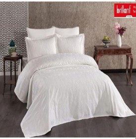 Resim Brillant 43186 Simli Şönil İşlemeli Yatak Örtüsü Seti 6 Parça Diğer 