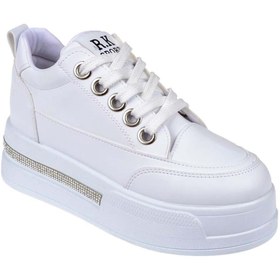 Resim pullman Taş Detaylı Platform Kadın Spor Ayakkabı İZ-018 BEYAZ 