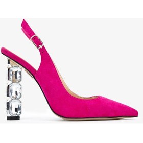 Resim Valmenti Livio Kadın Fusya Süet Hakiki Deri Topuklu Sandalet 22 3134 Bn Ayk Y24 Fuşya 