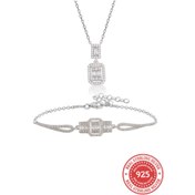 Resim RICH QUENN BAGUETTE SET (Gerçek Gümüş) 