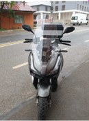 Resim Motocam Küba Rubano 150 Siperlik Ön Cam 2023 2024 Model 75cm Şeffaf Renkli 4mm Uzun Cam 
