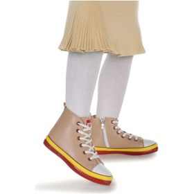 Resim Kiko Kids Pant Günlük Bağcıklı Fermuarlı Kız Bebek Spor Ayakkabı Ten Ten 