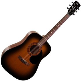 Resim Cort AD810SSB Akustik Gitar (Başlangıç/Orta Seviye) | Ladin Kapak, Maun Gövde, Satin Sunburst Renk ve Dreadnought Kasa Formu 