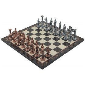 Resim Gifthome Metal Satranç Takımı-seti büyük pegasus Antik Taş Ve Ce 