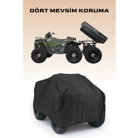 Resim Breen Polaris Sportsman 6x6 Uyumlu Atv Su Geçirmez Brandası -Siyah 