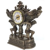 Resim Veronese Antik Yunan Mitoloji Temalı Atlas Dekoratif Saat | Ofis Saatleri | Masa Saatleri 