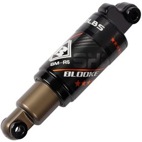 Resim Alüminyum Alaşım Arka Şok Emici, Vidalı Bisiklet Arka Süspansiyon 150mm X 30mm Siyah 