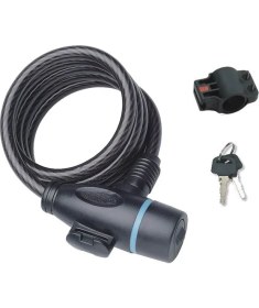 Resim Bisiklet Kilit Anahtarlı - Braketli (1 Metre) 