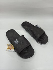 Resim Gezer Unisex Siyah Panda Desen Kaydırmaz Plastik Terlik 
