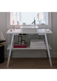 Resim Duravit Lavabo Cape Cod Duraceram Batarya Banklı Çanak 46 x 46 CM 