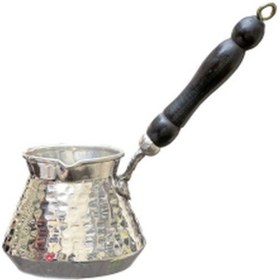 Resim Gümüş Kaplama Tombik Cezve 