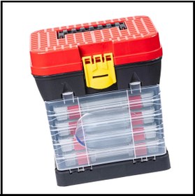 Resim HALL BREATHE 4 Çekmeceli Tabureli Balıkçı Takım Çantası, Pratik ve Şık Saklama Çözümü 