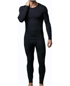 Resim Tutku Erkek Termal İçlik Alt Üst Fanilalı Takım Siyah2 