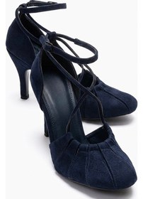 Resim Luvishoes Elıza Lacivert Süet Kadın Topuklu Ayakkabı 