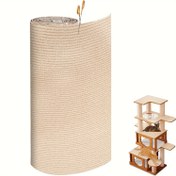 Resim Özelleştirilebilir Kendinden Yapışkanlı Kedi Tırmalama Matı - 199.9x39.88cm | Mobilyaları Korur & Sağlıklı Pençeleri Teşvik Eder 