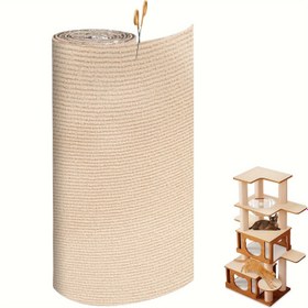 Resim Özelleştirilebilir Kendinden Yapışkanlı Kedi Tırmalama Matı - 199.9x39.88cm | Mobilyaları Korur & Sağlıklı Pençeleri Teşvik Eder 