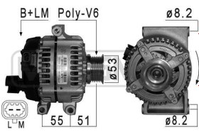 Resim PSA 13587304 | Opel Astra K 1.6 Dizel Alternatör 140 Amper Orijinal 