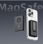 Resim 10000 Mah Manyetik Kablosuz Güç Bankası 3 İn 1 Taşınabilir Yardımcı Pil Pd20w Black 5000mah Siyah 