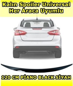 Resim Hyundaı Accent Blue uyumlu Pianoblack Spoiler 120 cm 