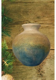 Resim Vintage Renkli Yuvarlak Vazo Renkli 