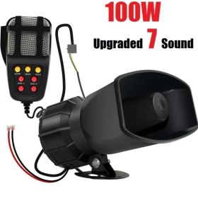 Resim Araba Siren Megafon Mikrafon 