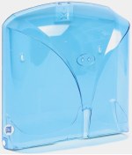Resim Titiz Tp-267 Z Katlama Kağıt Havlu Dispenseri Aparatı - Şeffaf Mavi - Plastik - 28 Cm. - 1 Adet 