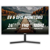 Resim Dahua B200s 23.8" 100hz 4ms Fullhd Va Led Ev & Ofis Monitör Dhı-lm24-b200s 