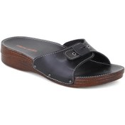 Resim Pierre Cardin 7265 Minel Tek Toka Ortopedik Kadın Terlik 867800000711 01 Siyah Siyah 