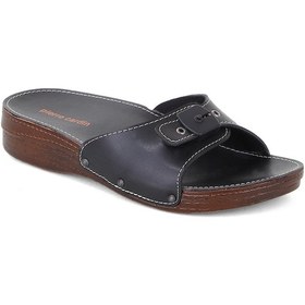 Resim Pierre Cardin 7265 Minel Tek Toka Ortopedik Kadın Terlik 867800000711 01 Siyah Siyah 