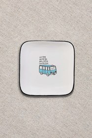 Resim Paşabahçe Hisli Şeyler Minibüs Tabak Beyaz 