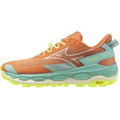Resim Mizuno Wave Mujin 11 Kadın Koşu Ayakkabısı Turuncu / Mavi 