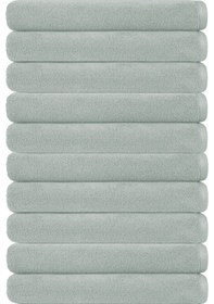 Resim 10 Lu Otel Banyo Havlusu Pamuklu 90x150 Cm Renkli 16/1 Avs 580 Gr Gri 