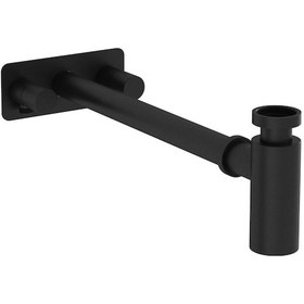 Resim Vitra Origin A4515936 Lavabo Sifon Seti Simetrik Rozetli M. Siyah 