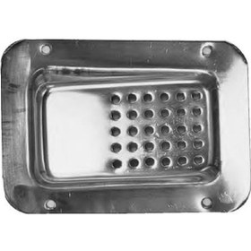 Resim Tekne Yer Süzgeci. Paslanmaz Krom. Güverte Süzgeci. 11x16cm 