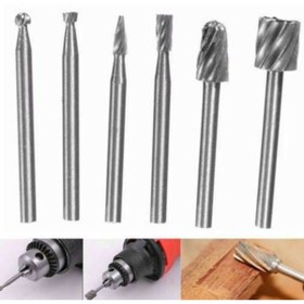 Resim Genel Markalar 6 Parça Ahşap Tahta Oyma Delik Açma Şekillendirici Hobi Seti Dremel Için 