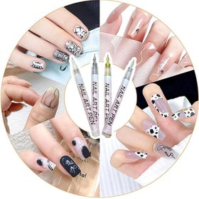 Resim Nail Art Çizim Kalemi / Adet Fiyattır - Siyah 