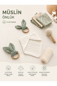 Resim Momynest Müslin Bebek Önlüğü 