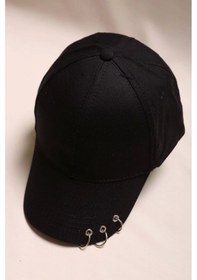 Resim Kanca Detay Spor Şapka Siyah - 16636.1736. Siyah 