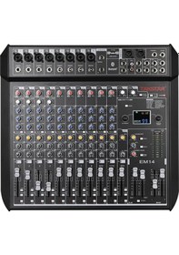 Resim Takstar Em14 18 Kanallı 12 Mikrofon Girişli Efektli Analog Stüdyo Mixer 
