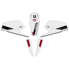 Resim GP Kompozit CF Moto 450 NK 2024 Uyumlu Tank Pad Beyaz 